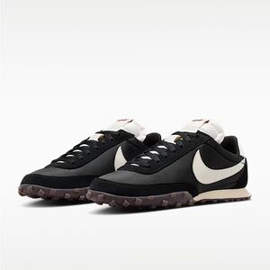 Nike Waffle Racers Black and White Sneakers